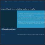 Screen shot of the Shere Associates Ltd website.