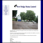 Screen shot of the Bow Bridge Marina Ltd website.