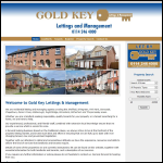 Screen shot of the Gold Key Properties Ltd website.