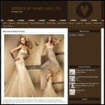 Screen shot of the Bride At Home (UK) Ltd website.