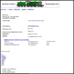 Screen shot of the Colchester & District Model Railway Club Ltd website.