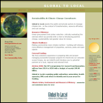 Screen shot of the Global to Local Ltd website.