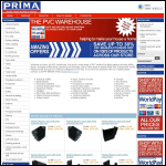 Screen shot of the Prima Property Supplies Ltd website.