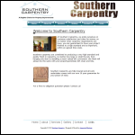 Screen shot of the Southern Carpentry Ltd website.