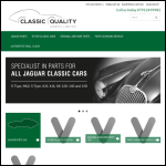 Screen shot of the Classic Quality Ltd website.