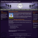 Screen shot of the Venn Watson & Co. Ltd website.