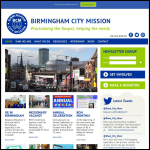 Screen shot of the Birmingham City Mission website.