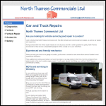 Screen shot of the North Thames Commercials Ltd website.