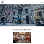 Screen shot of the The Penn Club website.