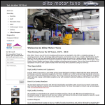 Screen shot of the Elite Motor Tune (1996) Ltd website.