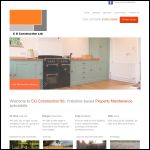 Screen shot of the C.C.G. Construction Ltd website.