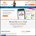 Screen shot of the The Amber Trust website.