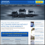 Screen shot of the Advantage Rentals & Repairs Ltd website.