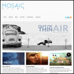 Screen shot of the Mosaic Films Ltd website.