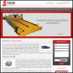 Screen shot of the Forum Design & Manufacturing Ltd website.