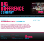 Screen shot of the Big Difference Company Ltd website.