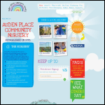 Screen shot of the Auden Place Community Nursery website.