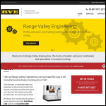 Screen shot of the Range Valley Engineering Ltd website.