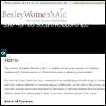 Screen shot of the Bexley Womens Aid website.