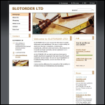 Screen shot of the Slotorder Ltd website.