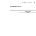 Screen shot of the Ian Mason Farms Ltd website.