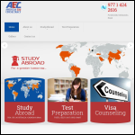 Screen shot of the A.E. Consultancy Ltd website.