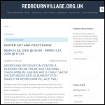 Screen shot of the Redbourn Recreation Centre & Playing Fields Trust website.