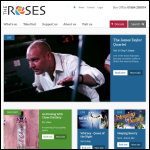Screen shot of the Roses Theatre Trust website.