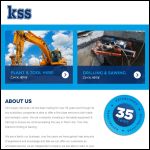 Screen shot of the Kss Hire Services Ltd website.