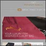 Screen shot of the Penny Bags Ltd website.