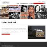 Screen shot of the The Collins Music Hall website.