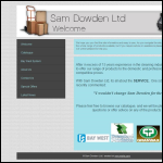 Screen shot of the Sam Dowden Ltd website.