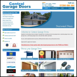 Screen shot of the Central Garage Doors Ltd website.