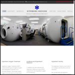 Screen shot of the Hyperbaric Treatment & Training Services Ltd website.