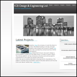 Screen shot of the Icb Design & Engineering Ltd website.