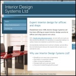 Screen shot of the Interior Design Systems Ltd website.