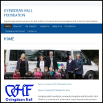 Screen shot of the Ovingdean Hall Foundation website.