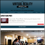 Screen shot of the Virtual Reality Marketing (UK) Ltd website.