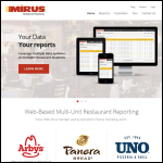 Screen shot of the Mirus Ltd website.