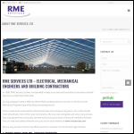 Screen shot of the Rme Services Ltd website.