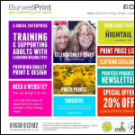 Screen shot of the Burwell Community Print Centre Ltd website.