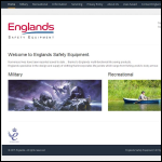 Screen shot of the Englands Specialist Safety Equipment Ltd website.