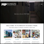 Screen shot of the Plymouth Science Park Ltd website.