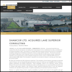Screen shot of the Lake Superior Ltd website.