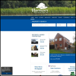 Screen shot of the Harmony Estates Ltd website.