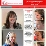 Screen shot of the Chanter Communications Ltd website.