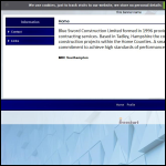 Screen shot of the Blue Sword Construction Ltd website.
