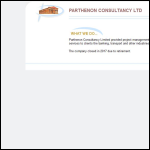 Screen shot of the Parthenon Consultancy Ltd website.