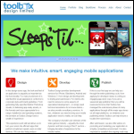 Screen shot of the Toolbox Design Ltd website.
