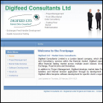 Screen shot of the Digifeed Consultants Ltd website.